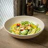 Aike Vegetable Bowl 8-Inch Matte Deep Plate, Characteristic Sesame Glaze Ceramic Bowl, High Value Aike Soup Plate Export