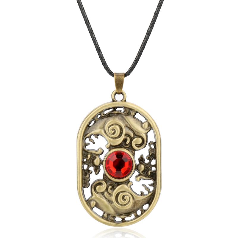 Kobiety naszyjnik gorący film pamiętniki wampirów biżuteria Katherine anty-światło słoneczne niebieski kamień wisiorek z klejnotem naszyjniki Choker Party Jewel