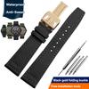 Nylon Canvas Watch Strap for IWC Pilots Portugal Portofino Fabric Cowhide Bottom Watch Chain Men Women Watchband 20mm 21mm 22mm