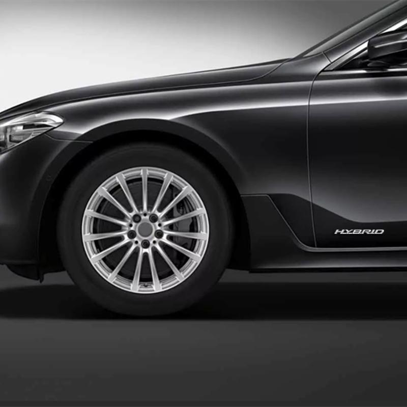 Metal Emblem Car Sticker Hybrid Badge Decal Body Trunk Decor for Lexus LS RX ES IS NX GX GS F SPORT Glossy Black Accessories GE8