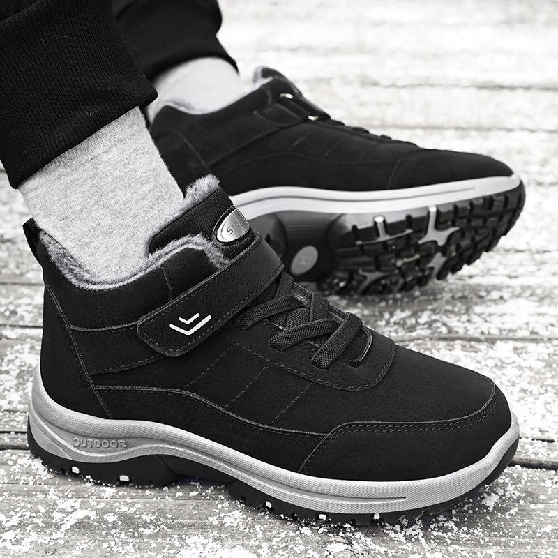 Cotton Shoes, Plus-size Women's Boots, Cold-proof Snow Boots, Fleece Thickened Ankle Boots, Cotton Boots