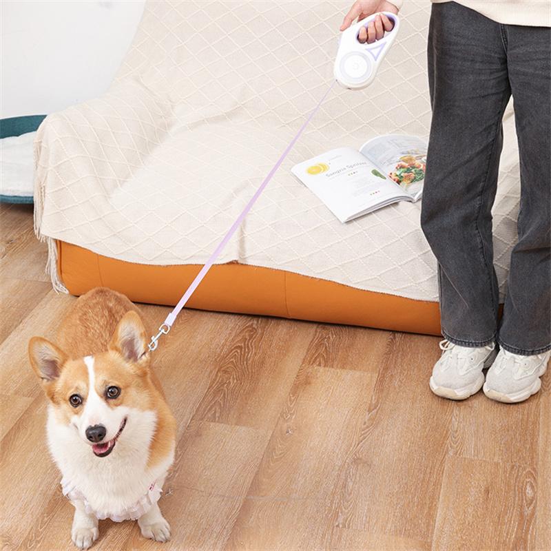 3M Dog Leash Automatic Tow Rope with Flashlight Rgb Light Durable Puppy Collar Extension Walking Running Lead Pet Supplies