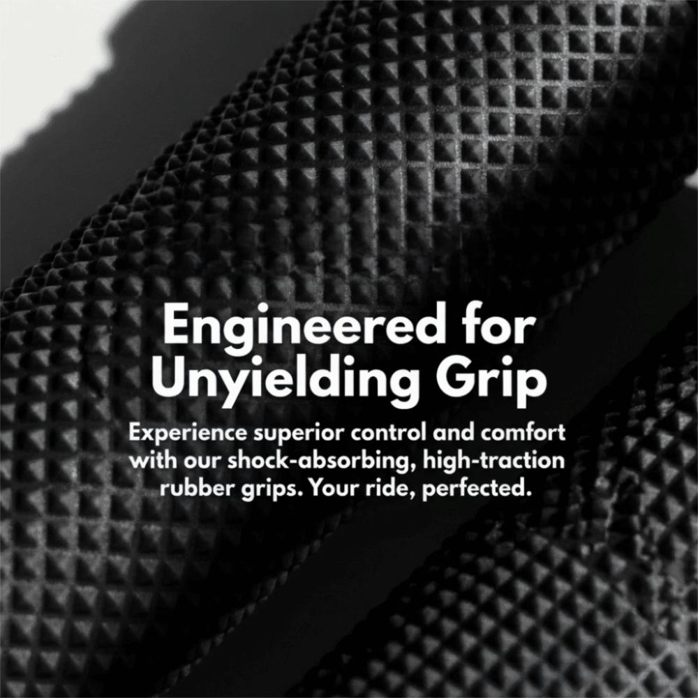 

1 Pair Shock-Proof Cycle Handle Grips Rubber Mountain Bike Handlebar Grip E-Bike чёрный