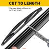4 Packs Universal 28" Car Bus Silicone Frameless Windshield Wiper Blade Refills