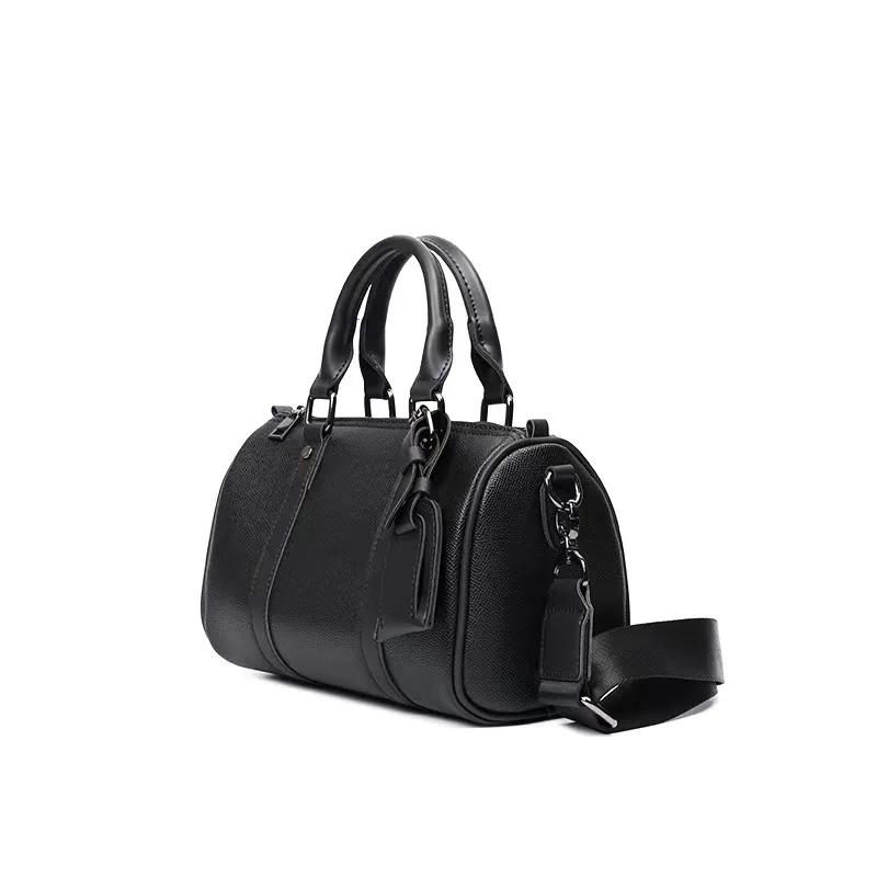 Borsa a tracolla da uomo di lusso Nuovo design di moda borsa da messaggero Uomo Pelle PU Morbida Borse a spalla da uomo Borsa a mano a forma di barile Bolsa