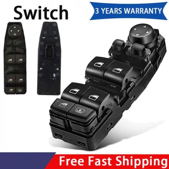 Driver Side Master Power Window Switch For BMW 528I 2.0L Turbocharged 2012-2016