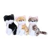 Cute Realistic Cat Plush Keychain Soft Fluffy Adorable Kitten Charm Lightweight Bag Pendant for Teen Girls Gift