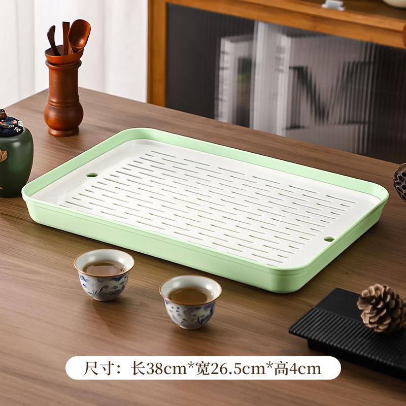 Double-layer Leaking Drain Tray Household Drain Tray Bowl and Chopsticks Tea Cup Rectangular Storage Tray