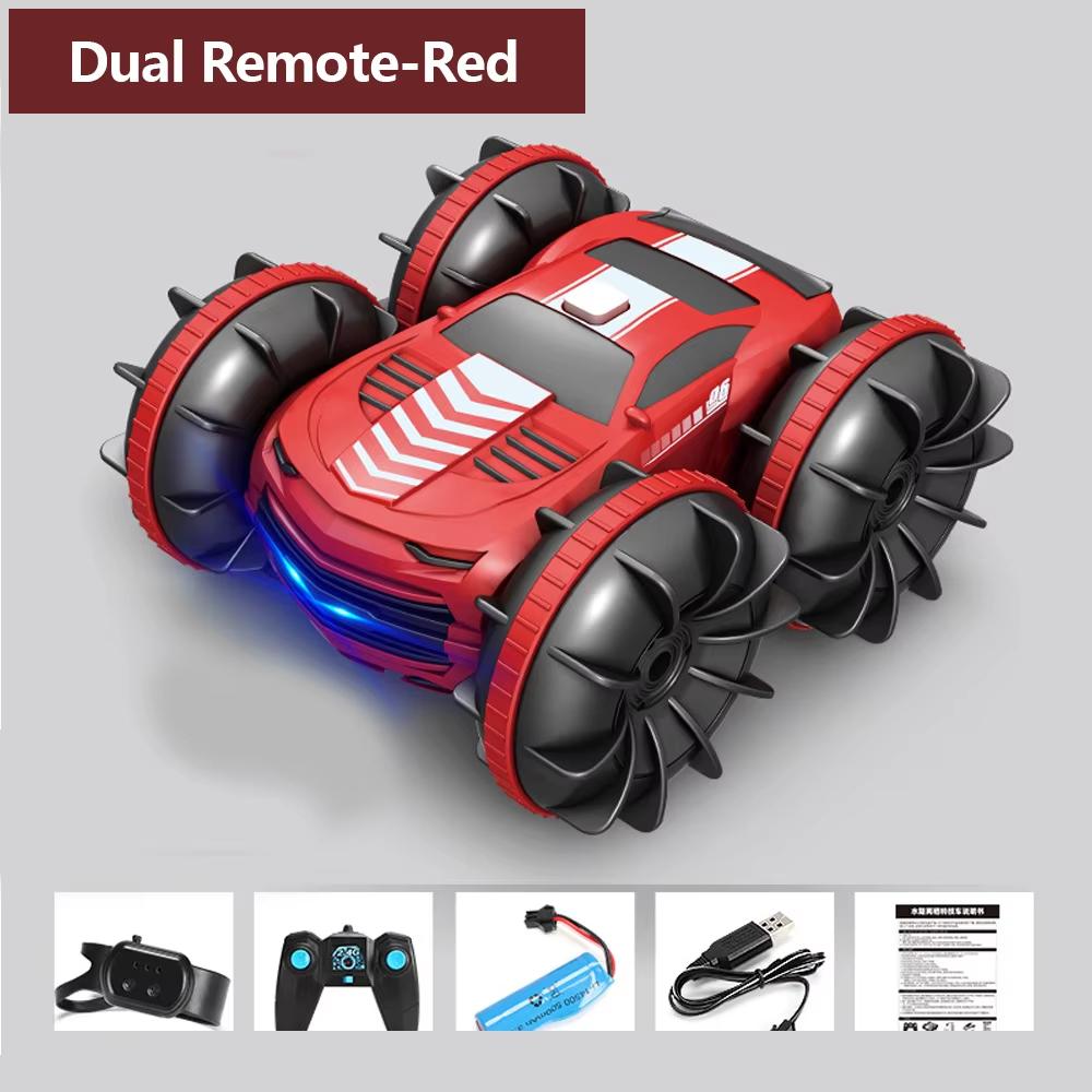 2024 New 2 In 1 Rc Car Toy Water Tank 2.4G Remote Control Waterproof Stunt Car 4wd Vehicle Amphibious Auto Toys for Kids Boy Girl Gifts