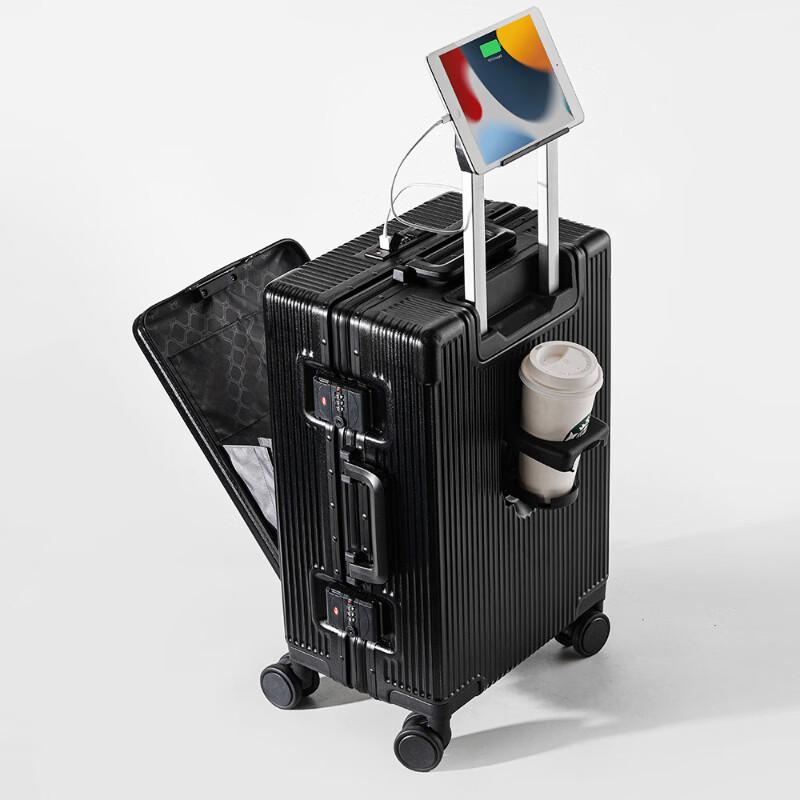 Li Shen Smart Carry-On Luggage with USB Port and Cup Holder