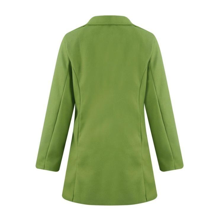 Cappotto in Lana da Donna Autunno Inverno Cardigan Giacca Monopetto