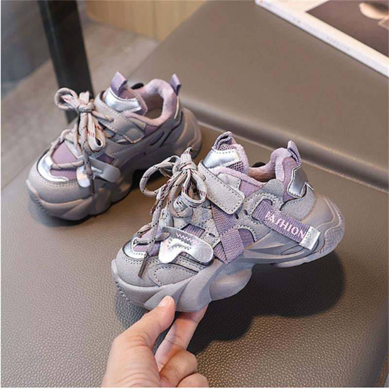 

New Winter Children Shoes Leather Toddler Kids Sport Shoes Soft Sole Fashion Girls Boys Sneakers 25