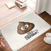 1pc Shit Is Loaded with Fun Bathroom Mat-Lightweight, Machine Washable Polyester Door Mat with Cartoon Design, Suitable for Kitc