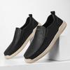 Vintage Style Man Driving Shoes Casual Leather Mens Shoes Breathable Slip On Flats Handmade Moccasins Leisure Walk Male Loafers