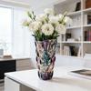 Glass Vases for Flowers Colorful Faux Crystal Decorative Vase for Floral Arrangements Wedding Table Centerpiece Housewarming Gifts