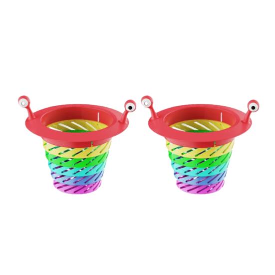 Rainbow Sink Strainer Expandable Capacity Basket Prevents Clogs And Odors Food Waste Collector for Kitchen