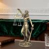 Imitation Copper Sculpture Of The Goddess Of Justice Classroom Desk Resin Ornaments For Home Office Study Living Room Bedroom
