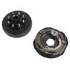 17PCS Trailer Axle Brake Kit with 8 On 6.5in Hub Drum for 7000 Lbs Cargo Boat Trailer Spindle