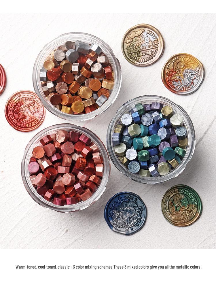 Boom Boom Rabbit Retro Metallic Sealing Wax Granules for Wedding Invitations & Envelopes - High Gloss Stamp Wax Seal.