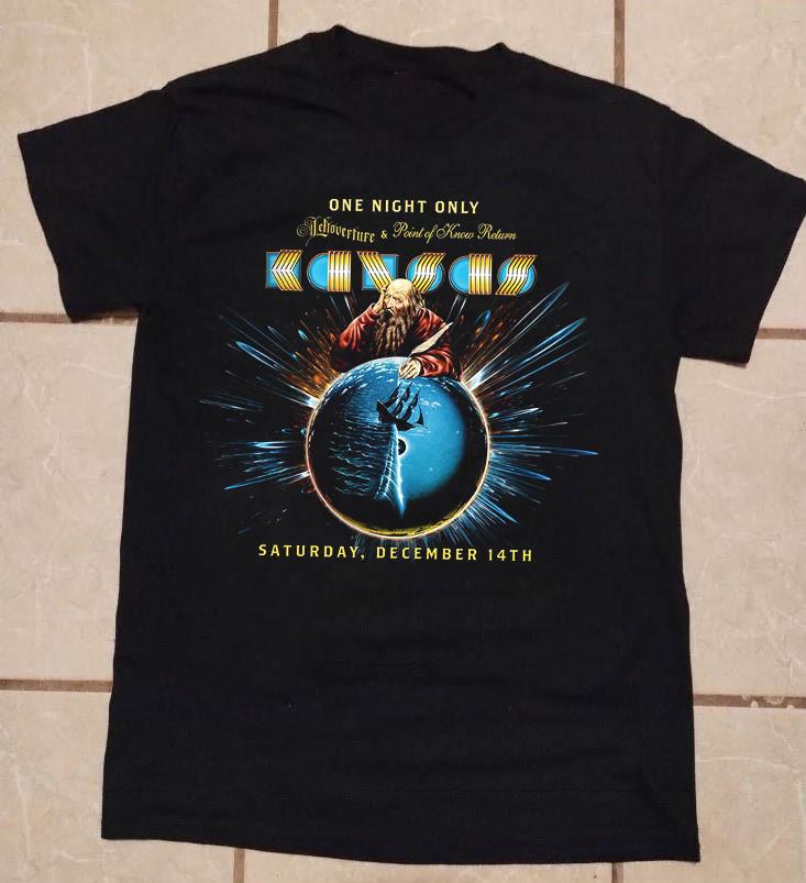 Kansas Band Rock One Night Short Sleeve Tshirt Unisex All Size S To 5XL QX0083 Unisex T-Shirt S