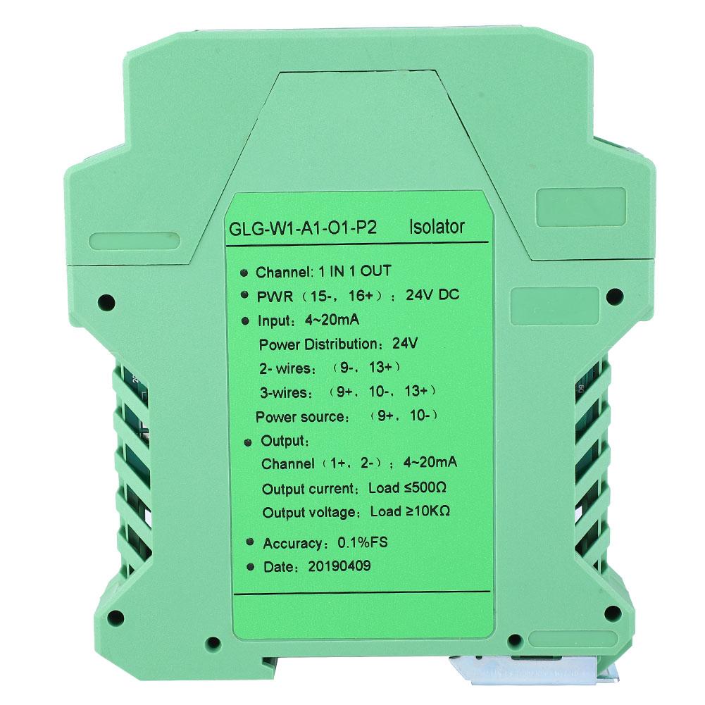 

DC 24V DC Current Signal Isolator Transmitter 420mA PLC Detect Signal Conditioner(#3)