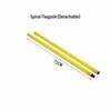 Foldable Sports Training Aid: Flagpole, Basketball, Football Slalom, Rubber Base Hurdles for Middle School Exams
