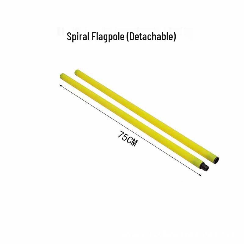 Foldable Sports Training Aid: Flagpole, Basketball, Football Slalom, Rubber Base Hurdles for Middle School Exams