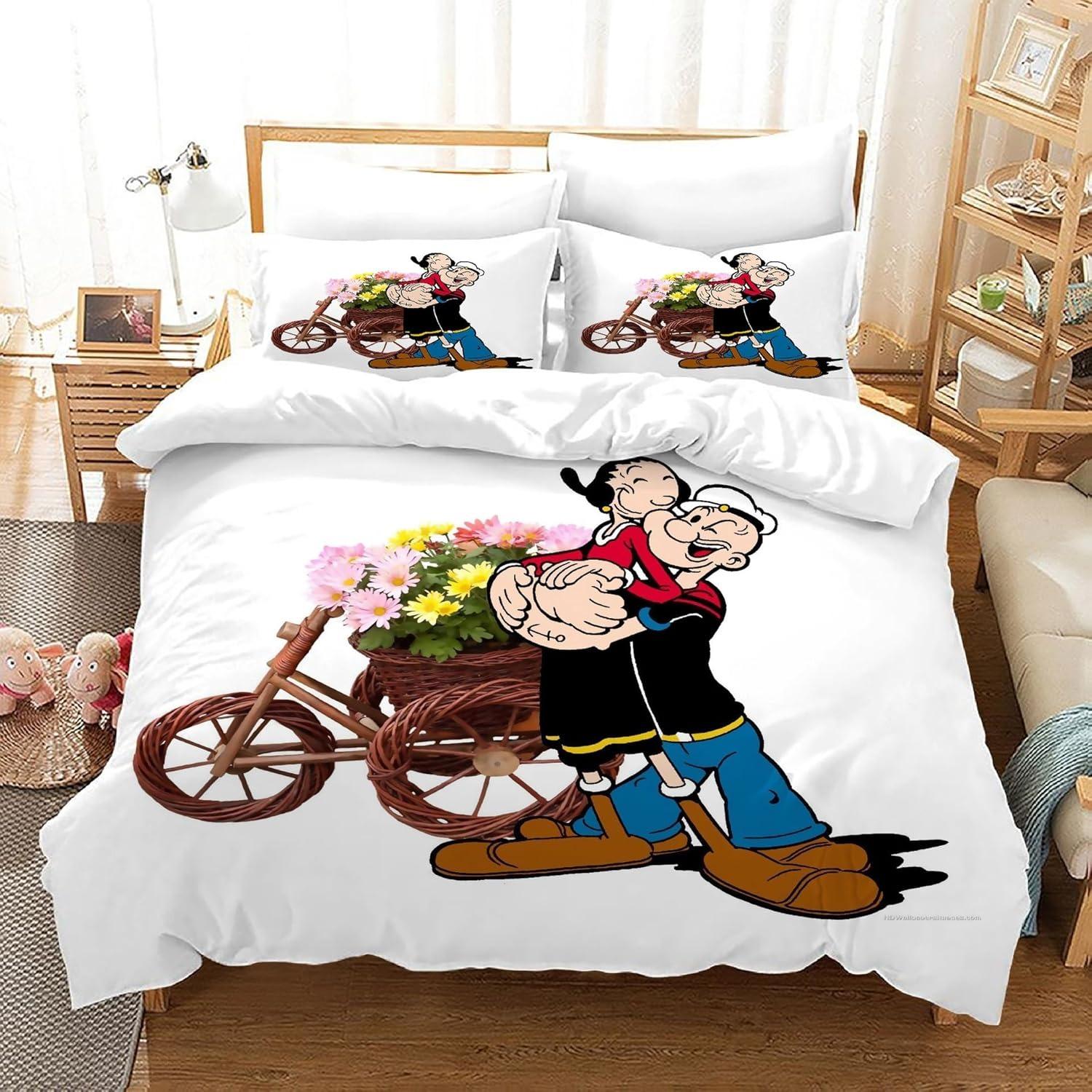 Housse de couette taie d'oreiller Hercule l'Étalon Héroïque Cadeau enfant adulte Housse de couette Décoration Chambre à coucher Lit simple double Grande taille Fermeture éclair 140X200CM-2PCS