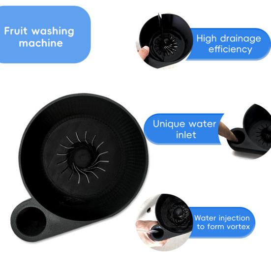 Automatic Vegetable Washer Fruit Cleaner BPA Free Easy to Use Food Washing Spinner Portable Fruit Wash Bowl