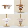 Cute Plush Bunny Pendant Keyring Fluffy Stuffed Animal Decorative Doll For Bags