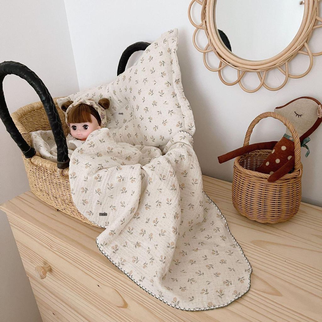 A-Listen Blogger Stil Baby Mullwindel Decke & Pucktuch aus reiner Baumwolle