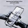TOSUOD Bike Phone Holder Aluminum Alloy Adjustable 360 Rotation Bicycle Motorcycle Phone Mount Five Claws Mechanical Telescopic Cycling Accessories