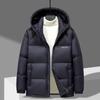 Men's Down Jacket Winter New Hooded Down Jacket Men's Warm Casual Bread Coat