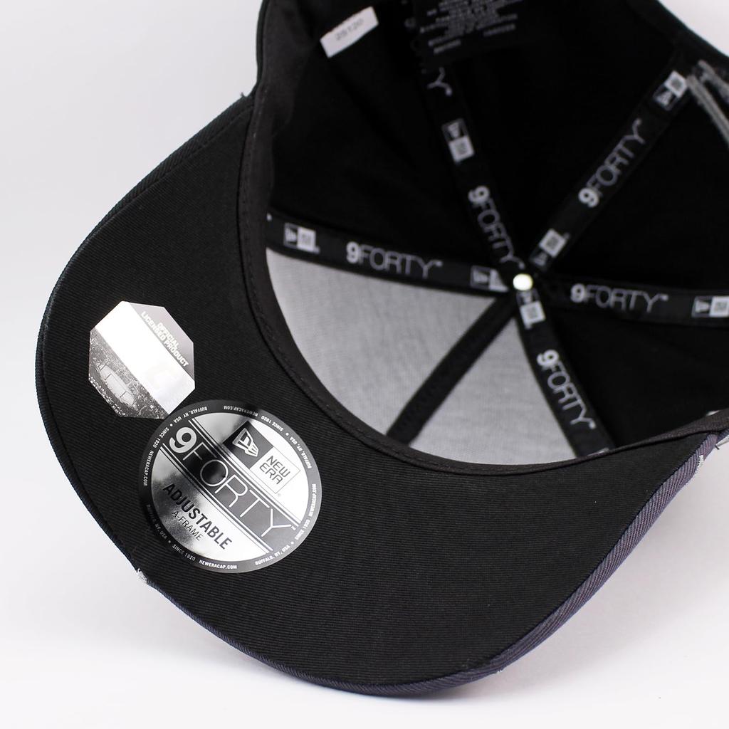 New Era 9FORTY Snapback Cap In Collaboration with the UFC JON JONES SNAPBACK CAP Adjustable Size for Men and UFC. A-FRAME BLACK. Women. [Used]