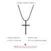 Trendy Cross Pendant Necklace Vintage Style Simple Rope Necklace Chain Necklace