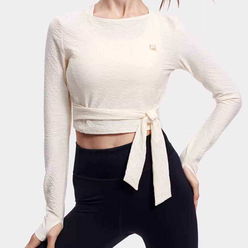 New FILA Fitness Clothing Women's Heron White A11W311201F-WT