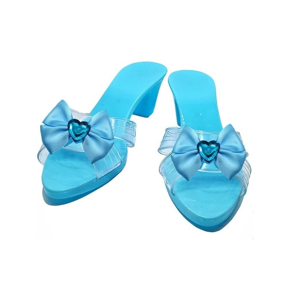 Pretend Play House Games Princess Crystal Shoes for Stage Masquerade Special Occasion Decorators Children's Toys