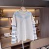Mädchen Frühling Herbst Fake Zweiteiler Sweatshirt Koreanisches Langarm T-Shirt Für Große Kinder Lässiges Basisschicht Oberteil