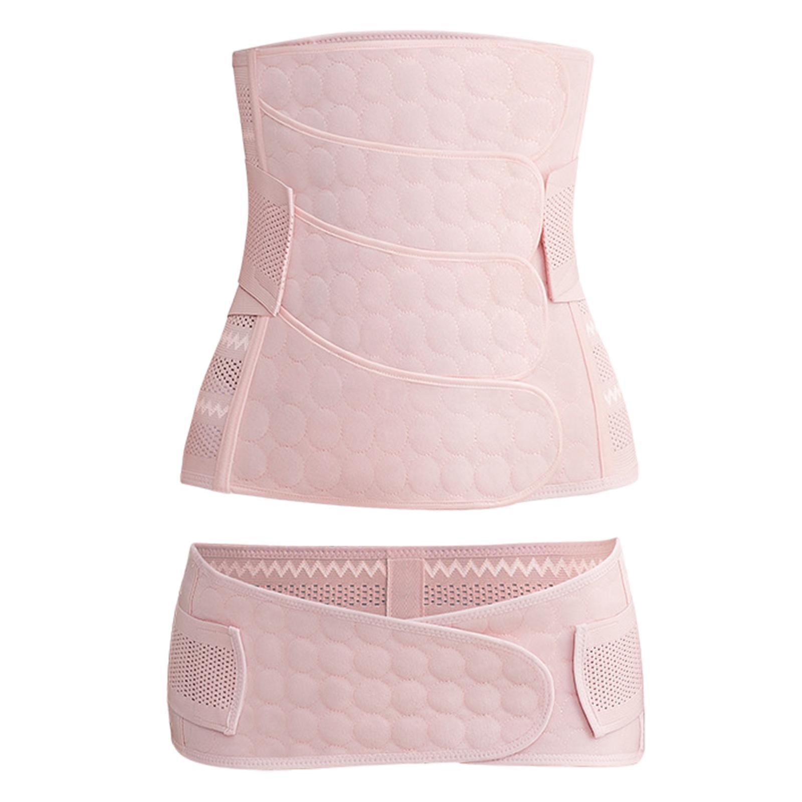 

Дышащий женский пояс-бандаж, пояс послеродовой, регулируемый, корректирующее белье, похудеть XXL розовый