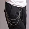 Punk Rock Metal Pants Waist Chain Men Women Key Chain Big Ring Wallet Keychain Jeans Unisex Hip-hop Jewelry Gift