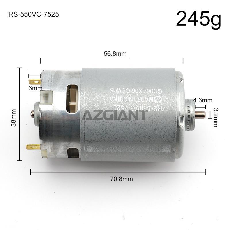 Do oryginalnego RS-550VC-7525 5V12V14V Silnik o dużej mocy i dużej prędkości Pojazd modelowy DIY Silnik z magnesami stałymi Potężna maszyna 550 DC 8520