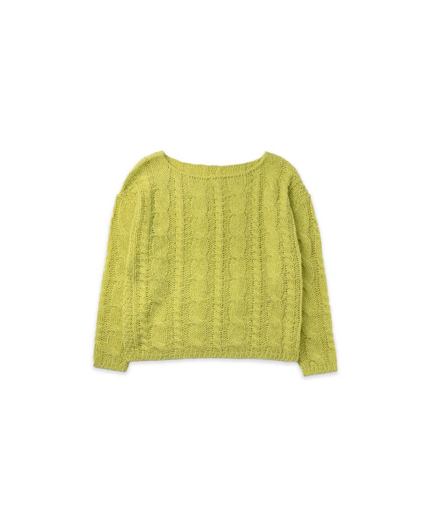 WITHOUT SUMMER Cinnamon Cable Knit_Olive