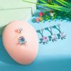 Multi-Color Zirconia Teddy Bear Navel Ring - Body Piercing Jewelry