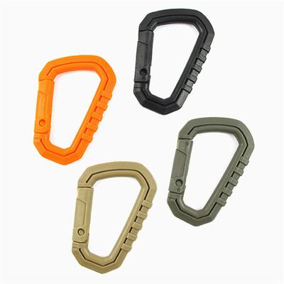 Outdoor Mountaineering Buckle Light Medium Tactical Plastic D-Button Mountaineering Bag External Hanging Key D Button