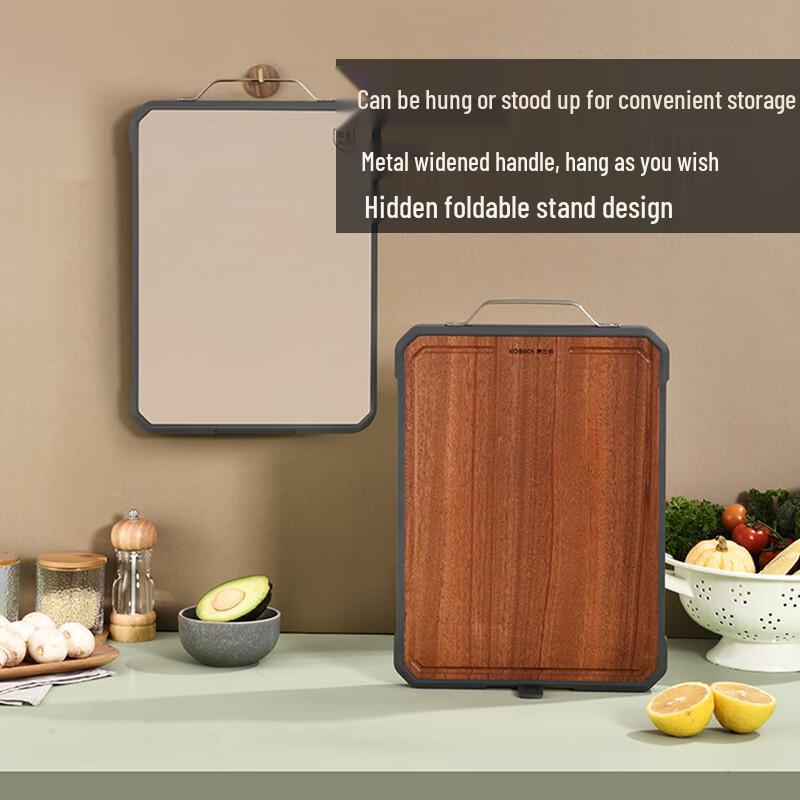 KÖBACH Antibacterial Double-Sided Ebony Wood Cutting Board