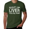 Halt die Klappe Leber Du bist in Ordnung T-Shirt Benutzerdefinierte T-Shirts T-Shirt Für Einen Jungen Oberteile Einfaches T-Shirt T-Shirts Für Unisex Grafik