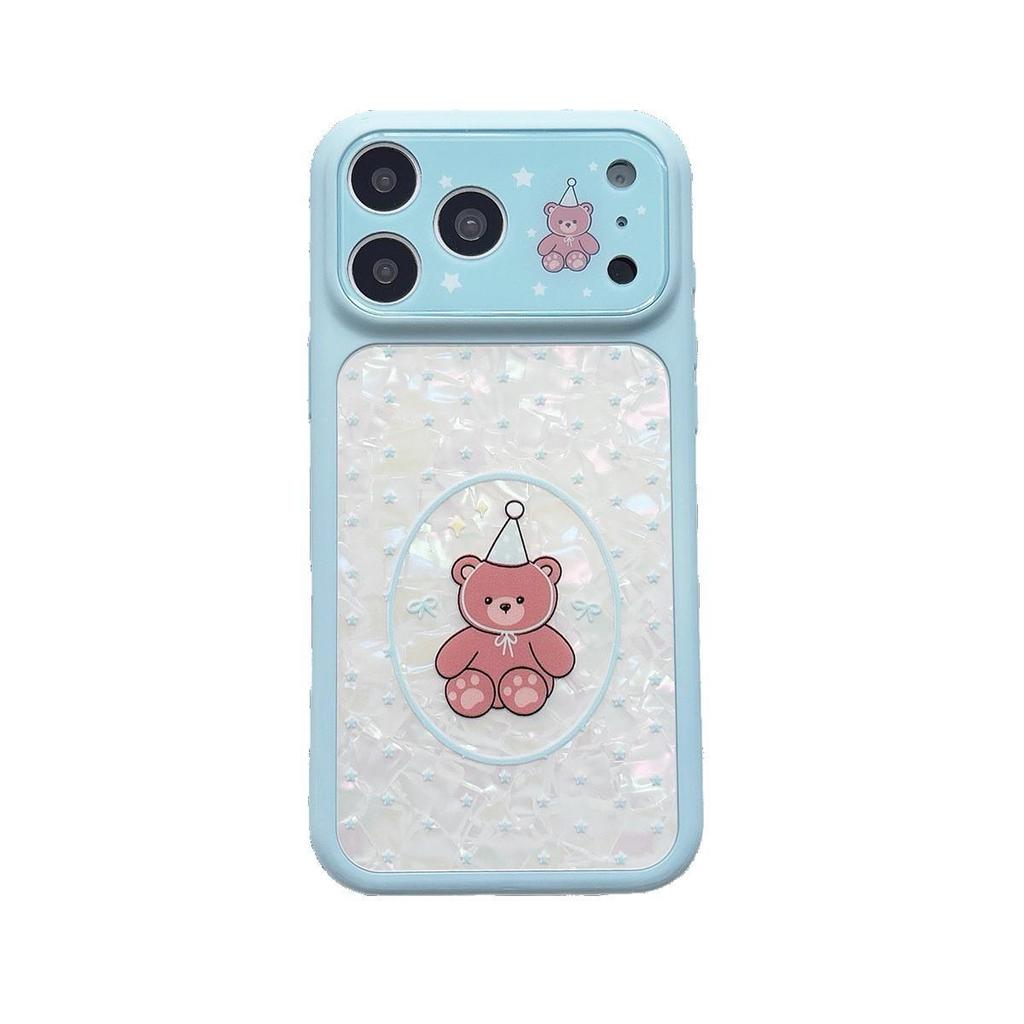 Bear Pattern Anti-Drop iPhone 15/17/16 Pro Max Case