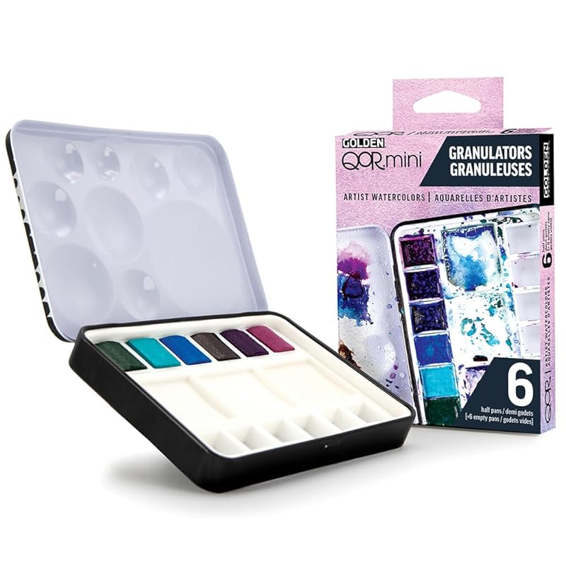 

Golden QOR watercolor 0035 half bread Granulators 6 color set 13300035