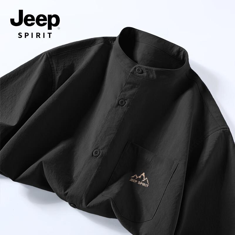 

JEEP SPIRIT Men s Retro Henley Long Sleeve Shirt 2XL