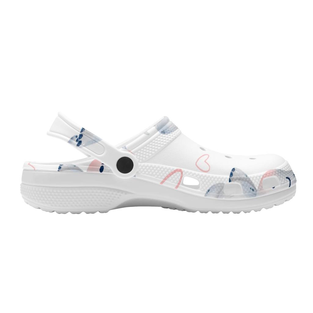 For Women Men Allover Printed EVA Clogs Lightweight Breathable Slip On Casual Footwear Soft Summer Sandals Everyday Wear